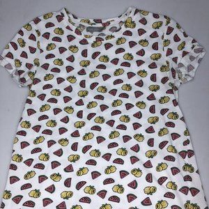 Bershka Women’s Crewneck Fruit Print T-shirt us M